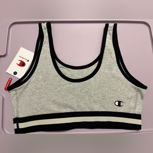 Champion Sports Bra NWT light grey/ black